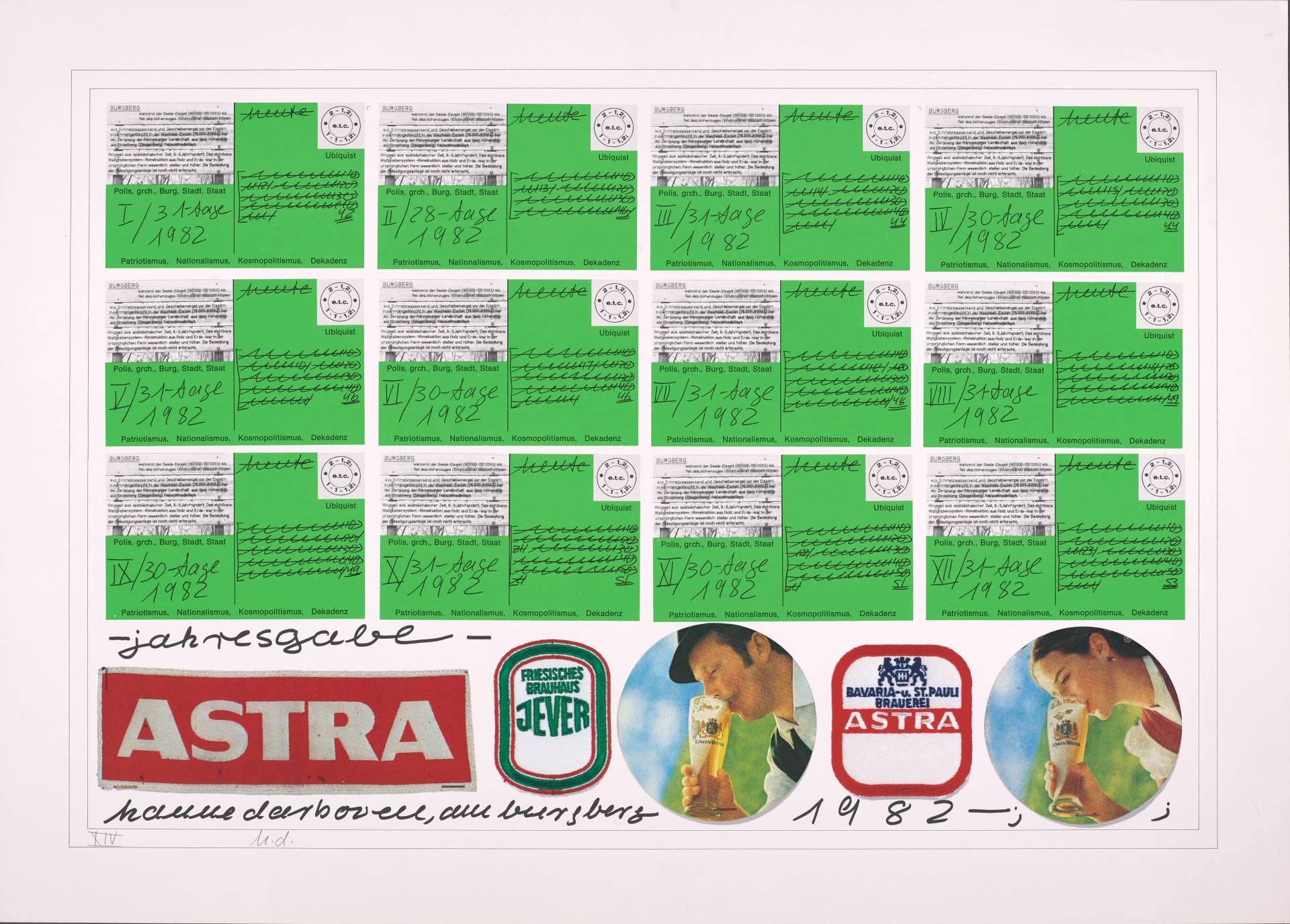 Hanne Darboven, Untitled, 1982