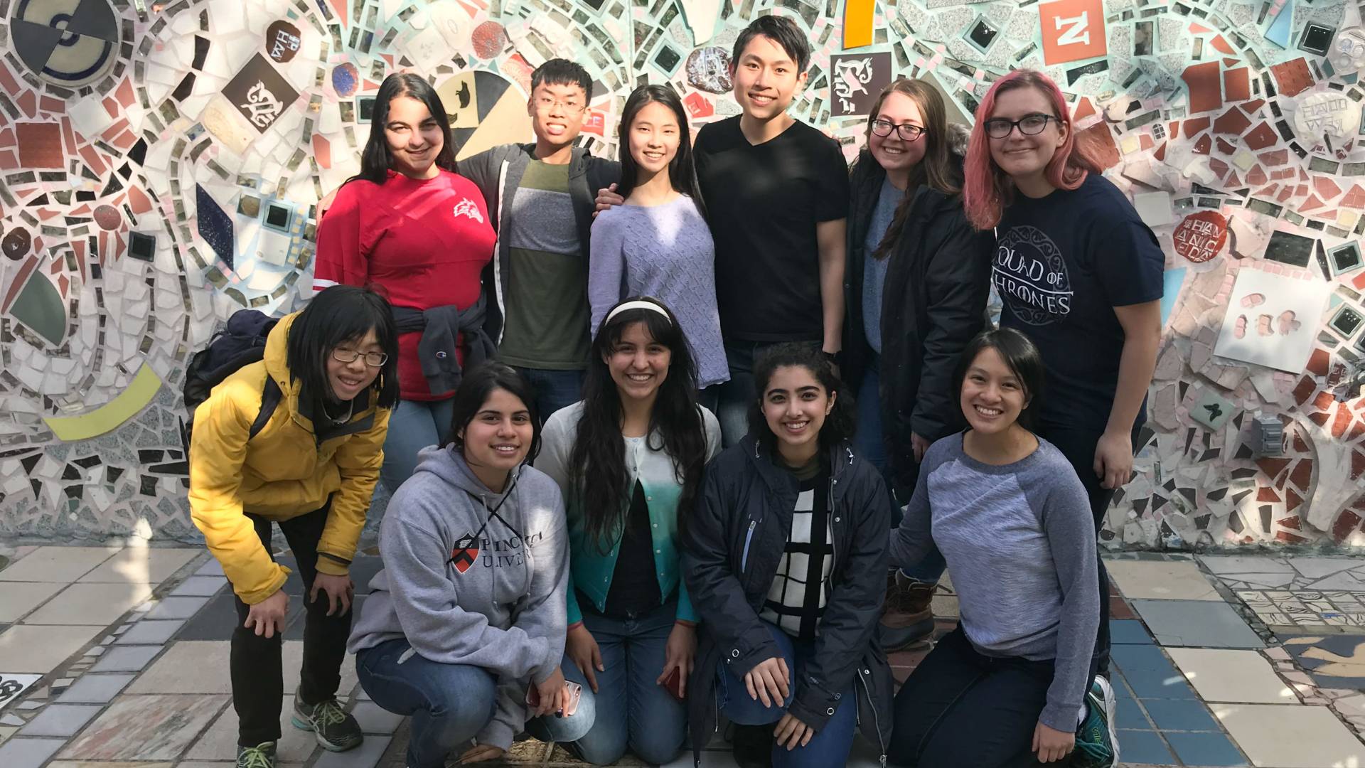 Students at Magic Gardens in Philadelphia