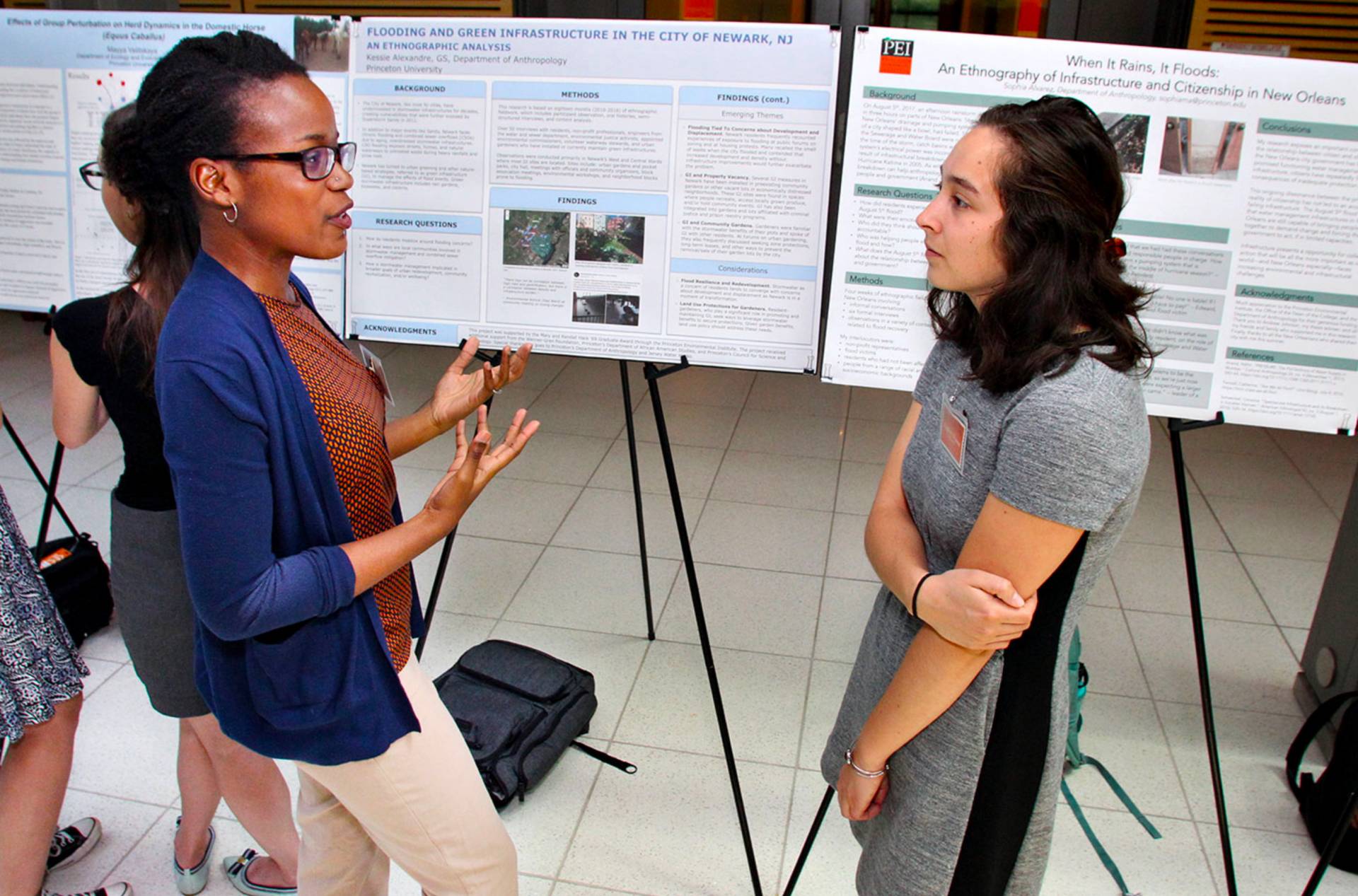 Sophia Alvarez talks with Kessie Alexandre