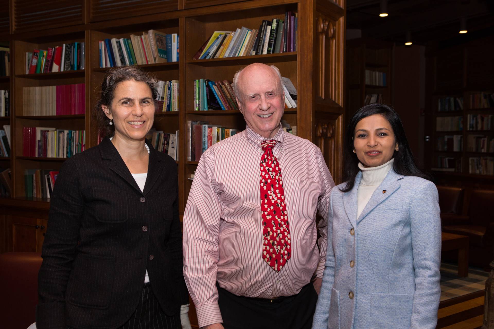 Rustow, Perry and Haneef at the banquet