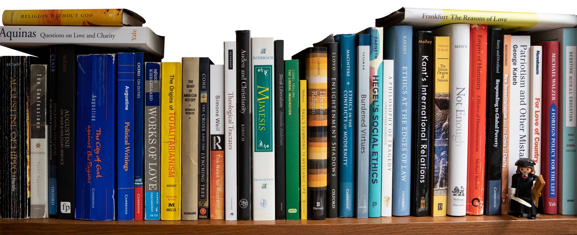 Books on Eric Gregory's bookshelf