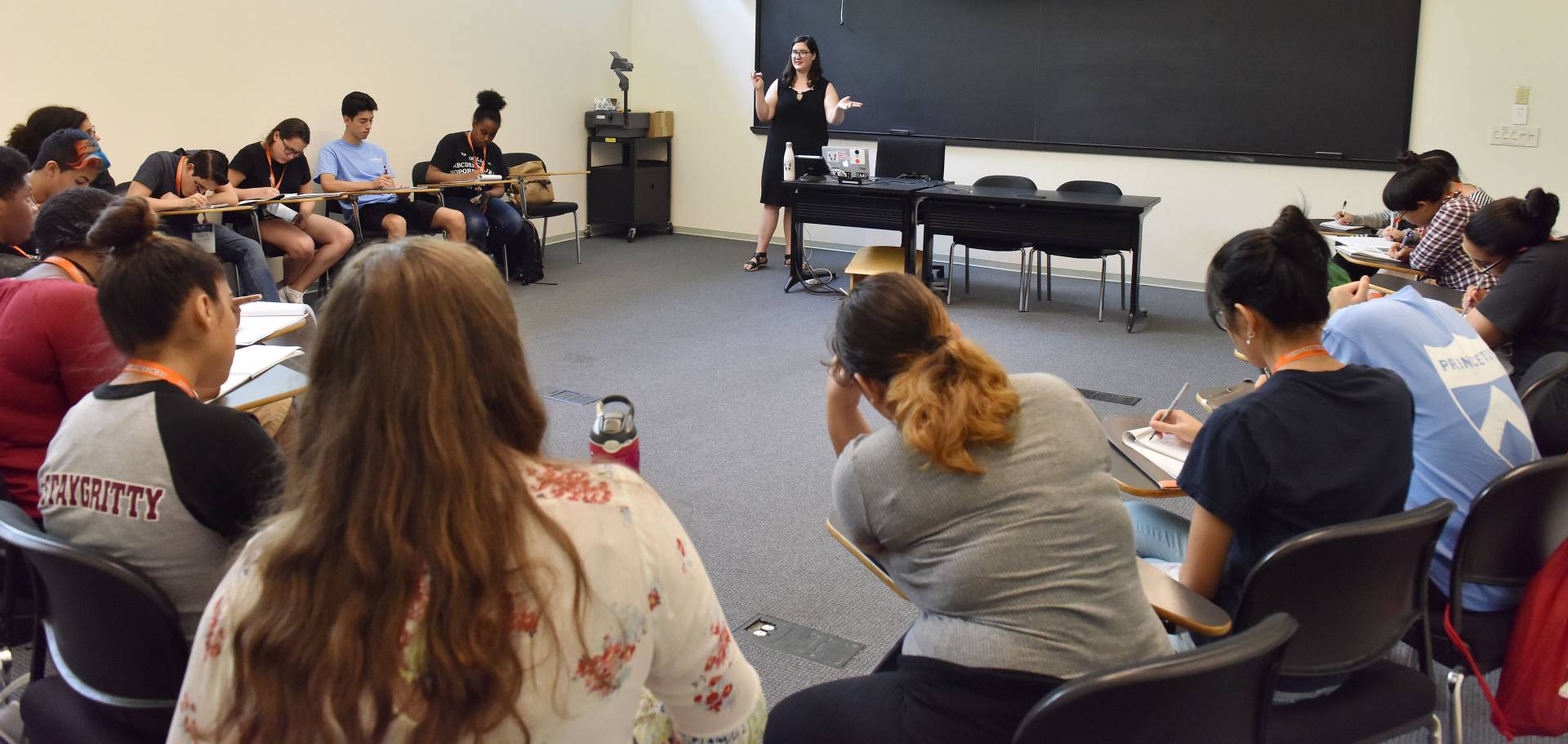 Summer Journalism Program students listen to Tonya Riley
