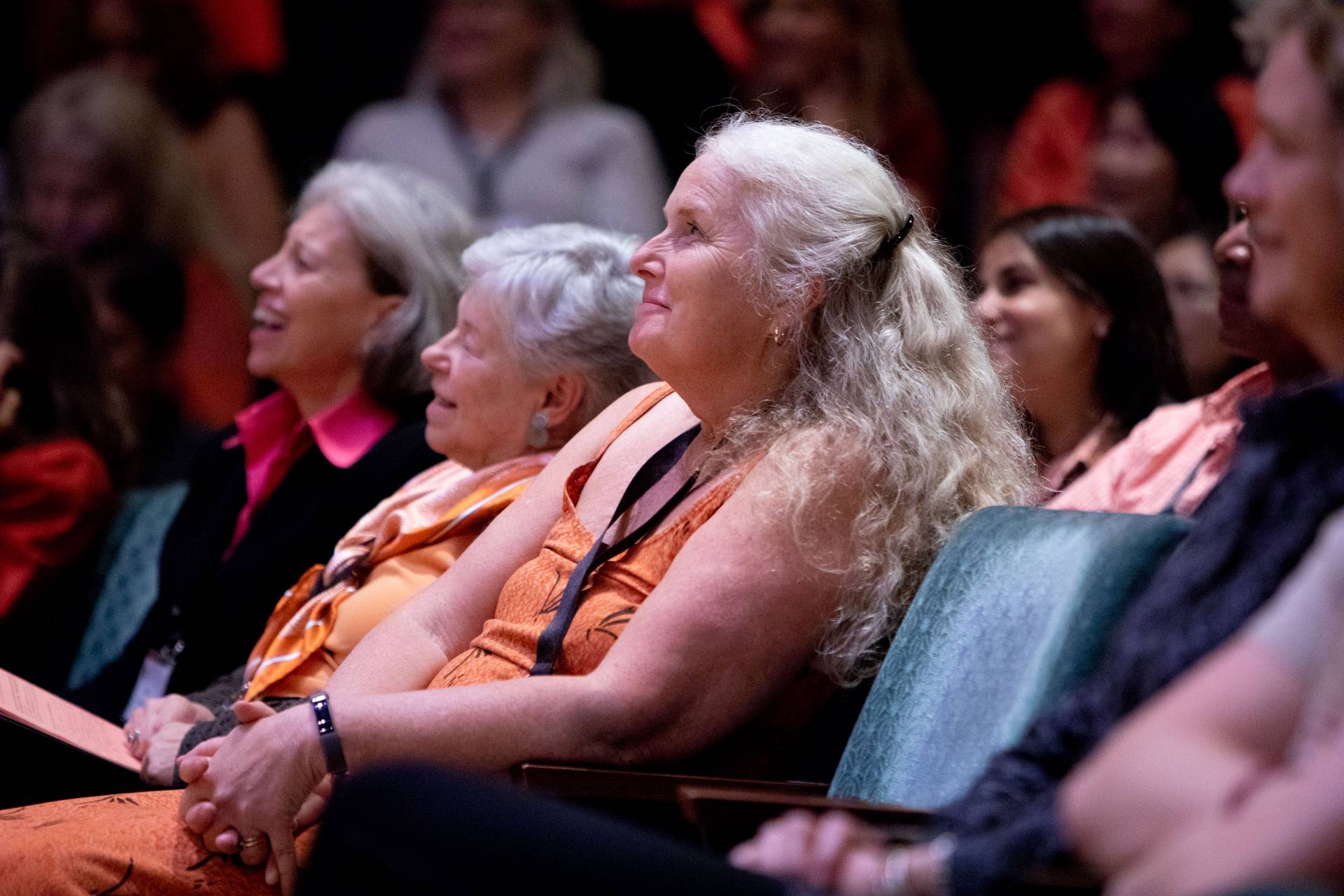 Audience listening to Doug McGrath speak
