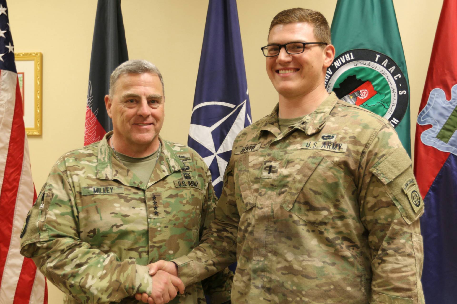 General Mark Milley and Victor Prato