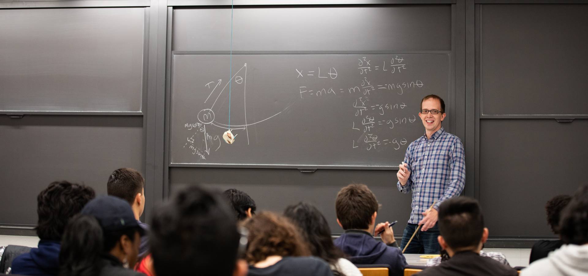 Andrew Houck lectures his class