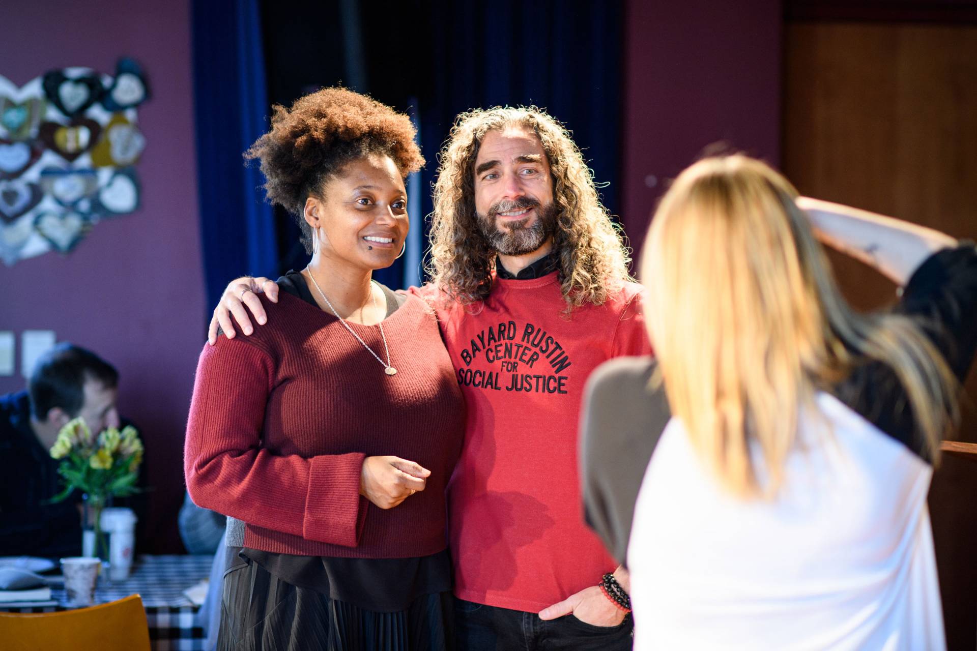 Tracy K. Smith poses Robt Seda-Schreiber for a photo