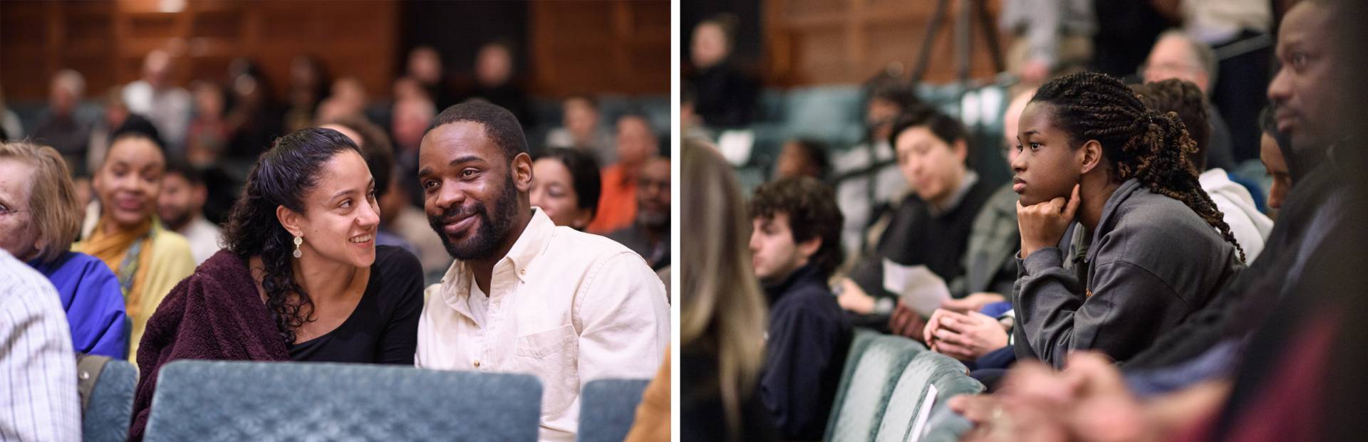 audience listening to Michael Bennett event