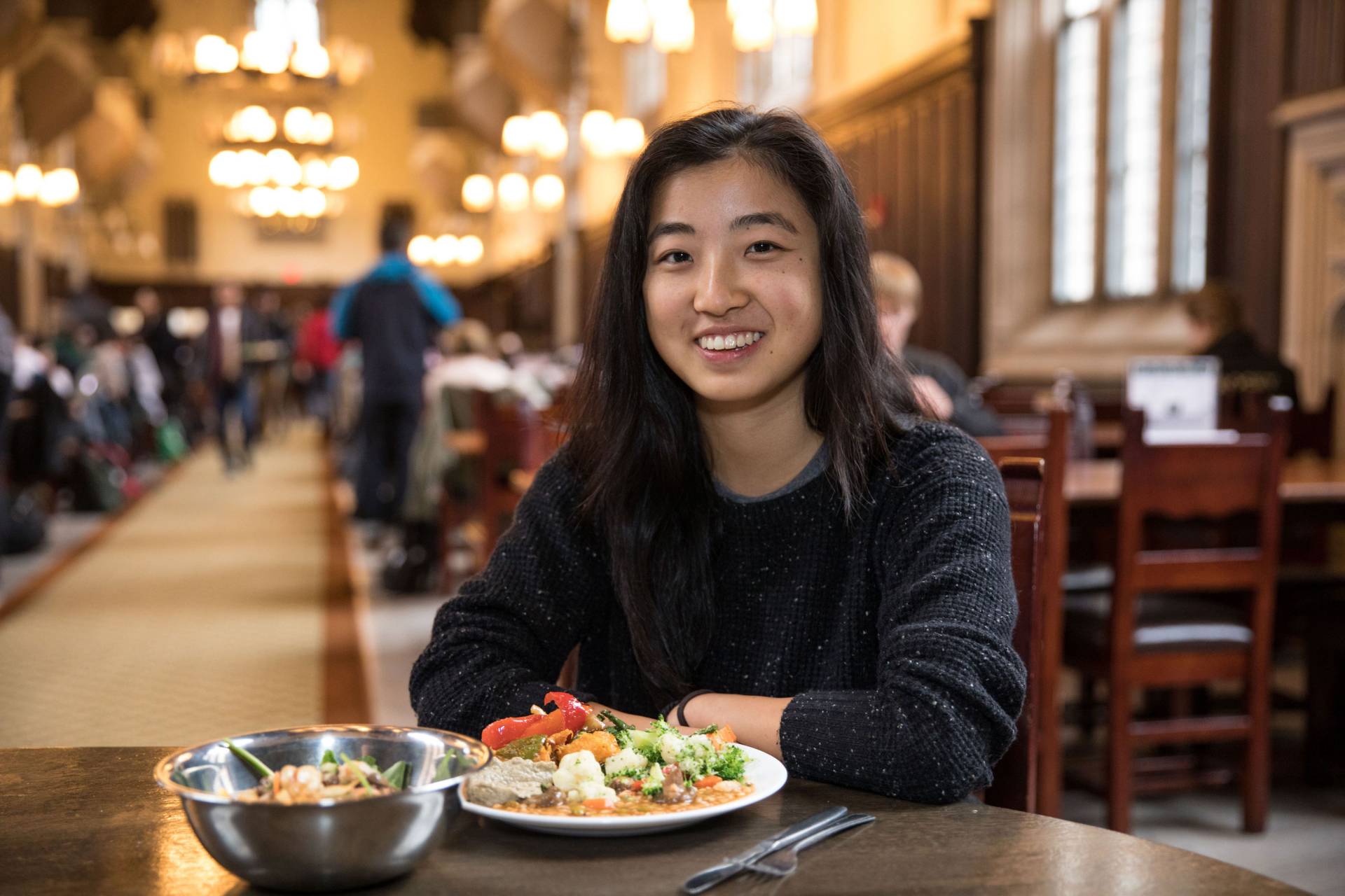 Cecilia Shang dining