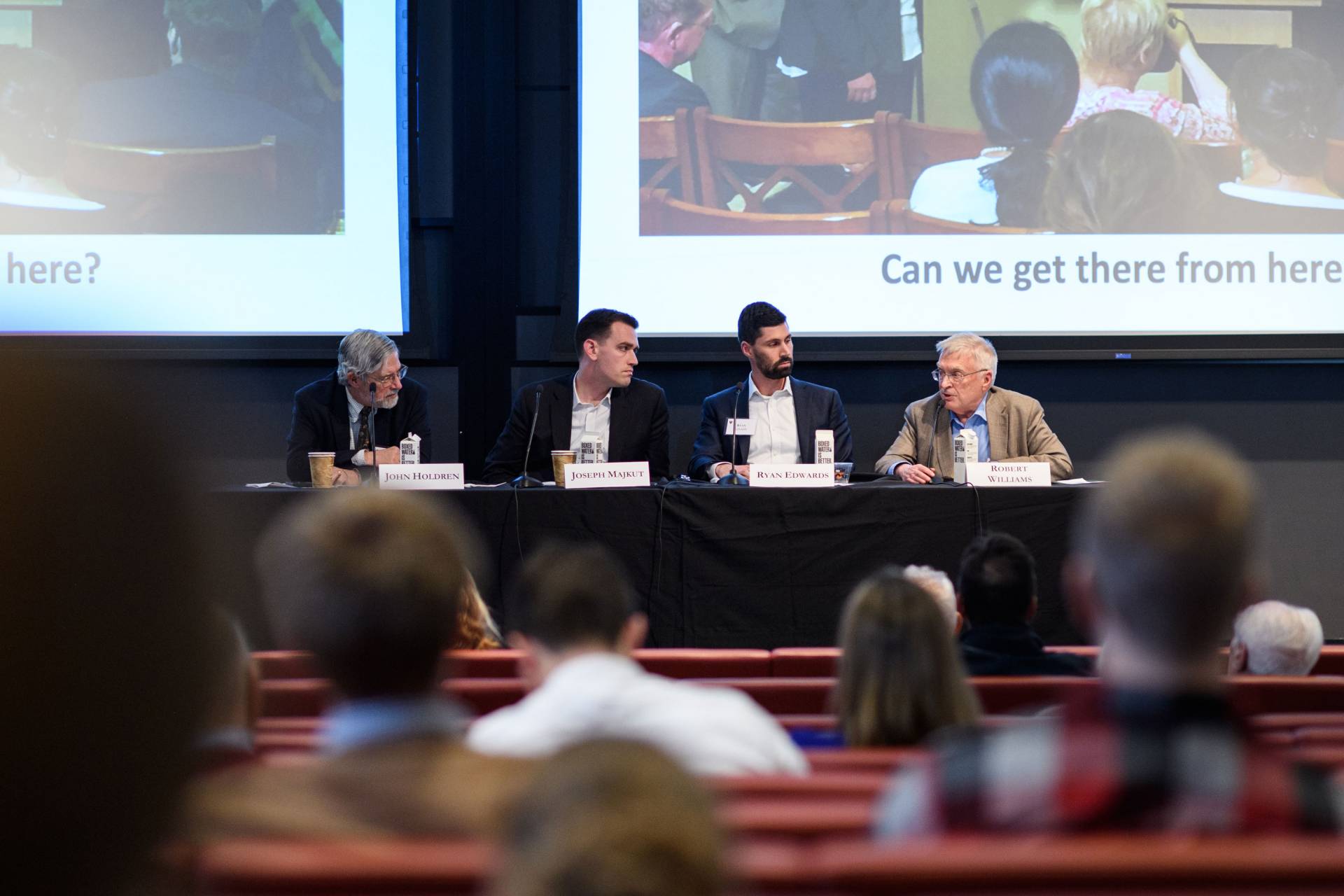 Audience and panel at Socolow Symposium
