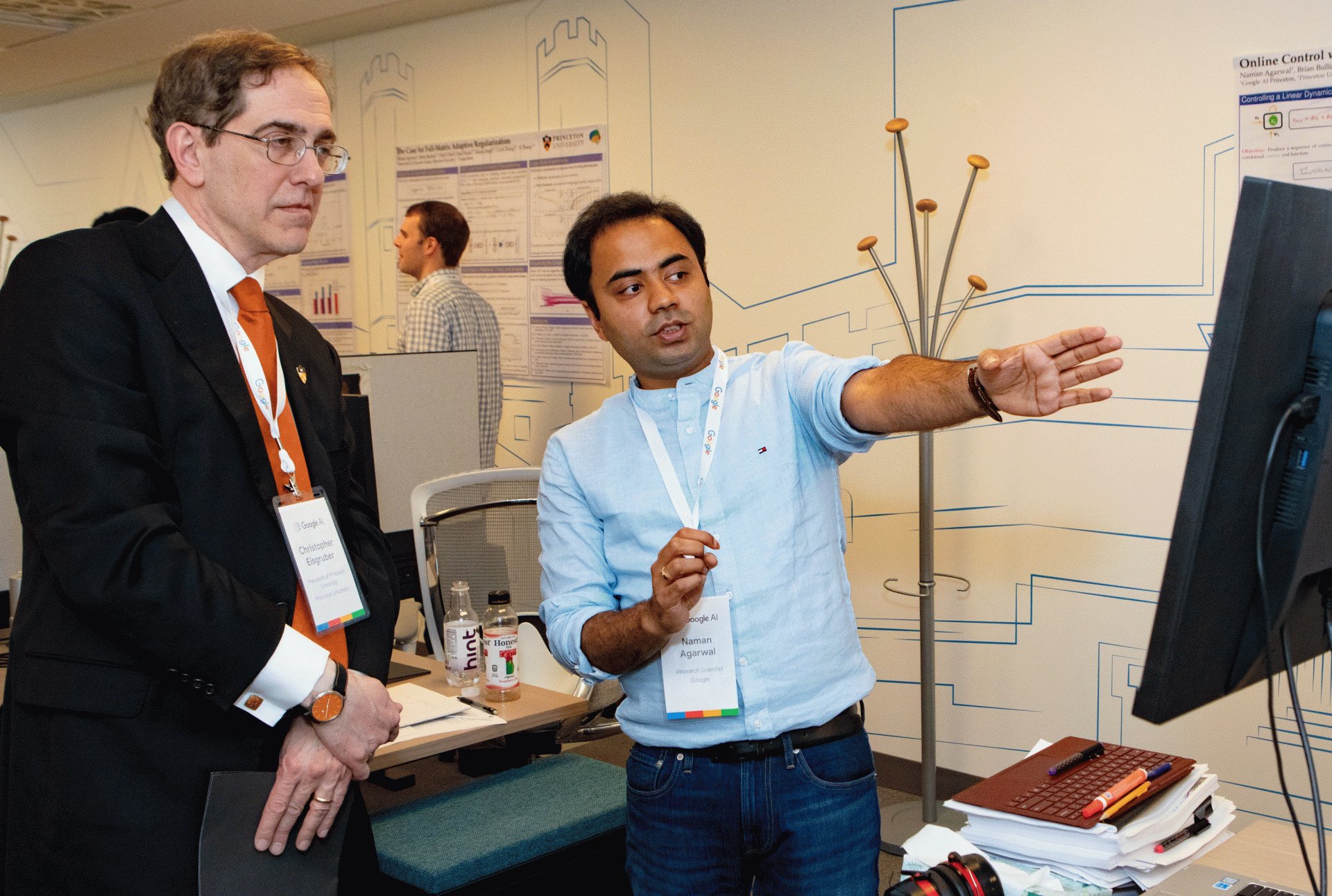 President Eisgruber and Naman Agarwal