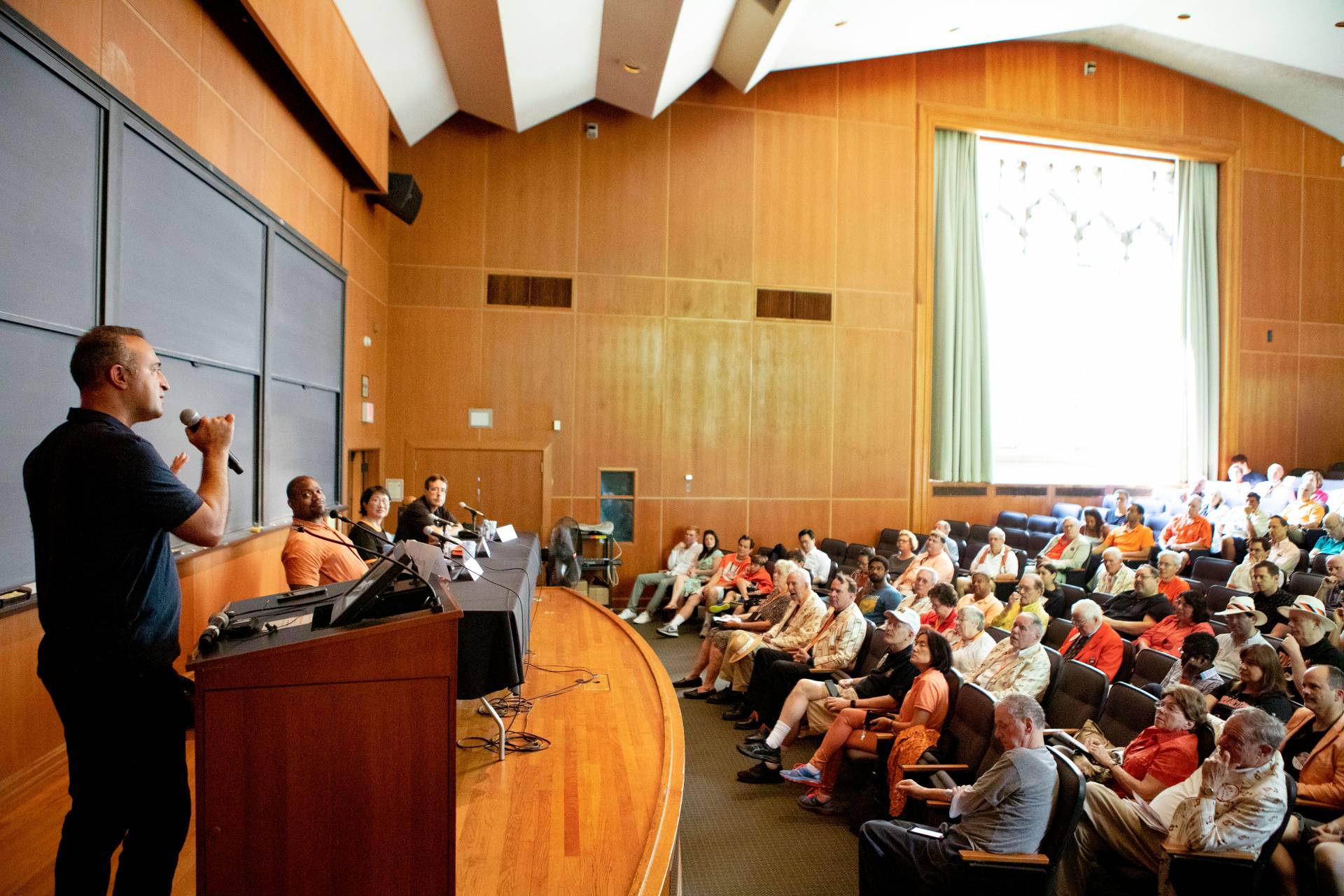 alumni-faculty forum in McCosh 10