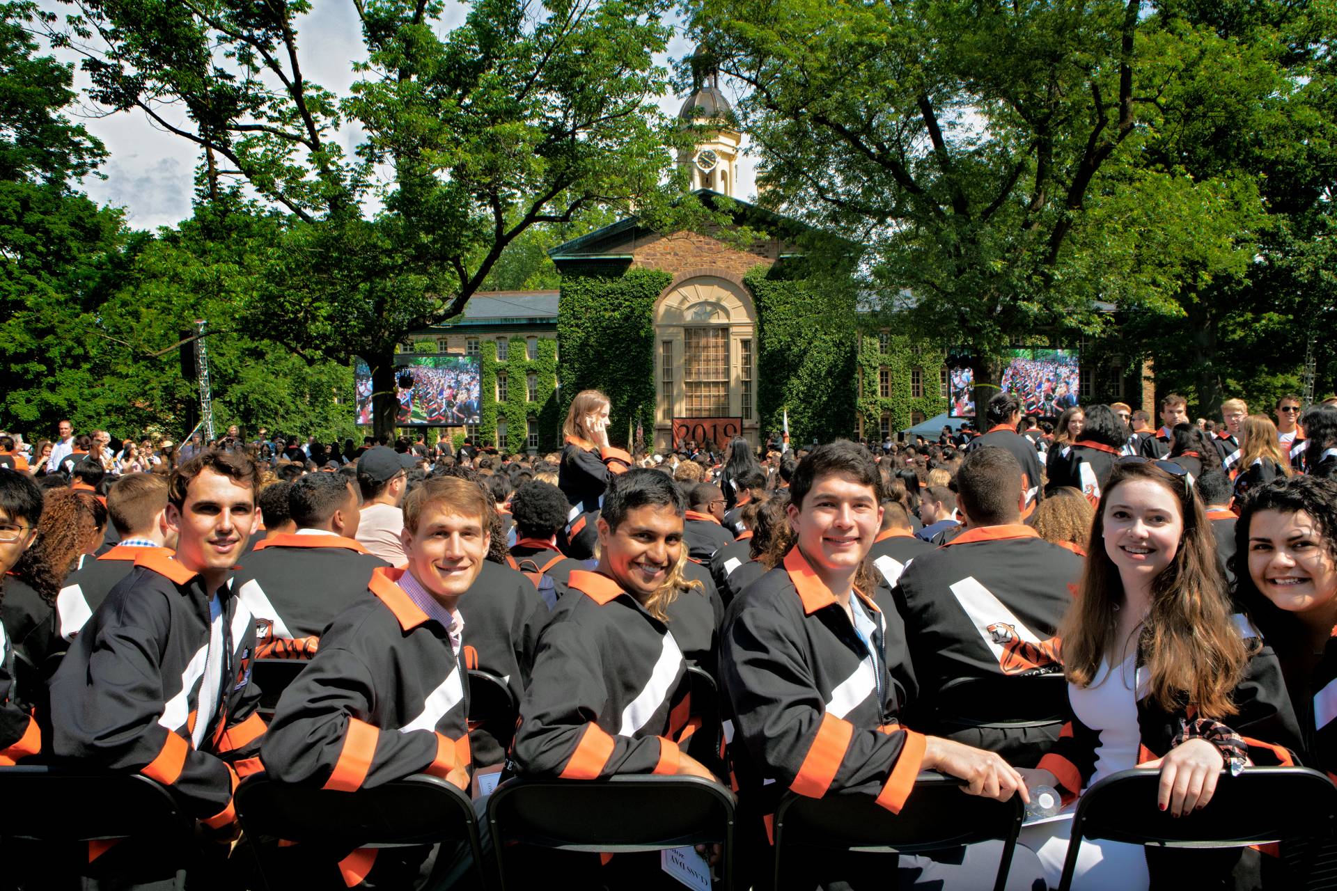 Seniors show off jackets in seats