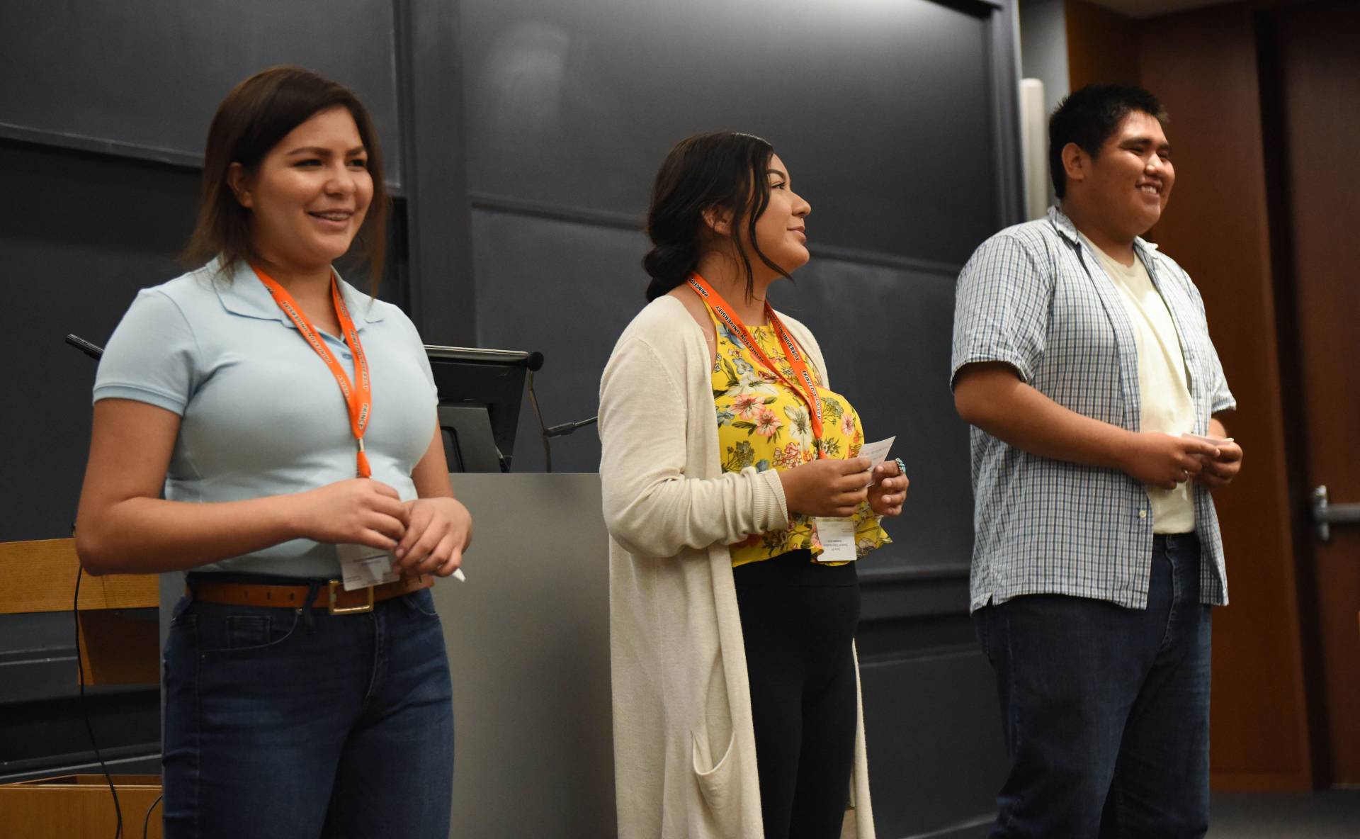 Students participate in class activitiy