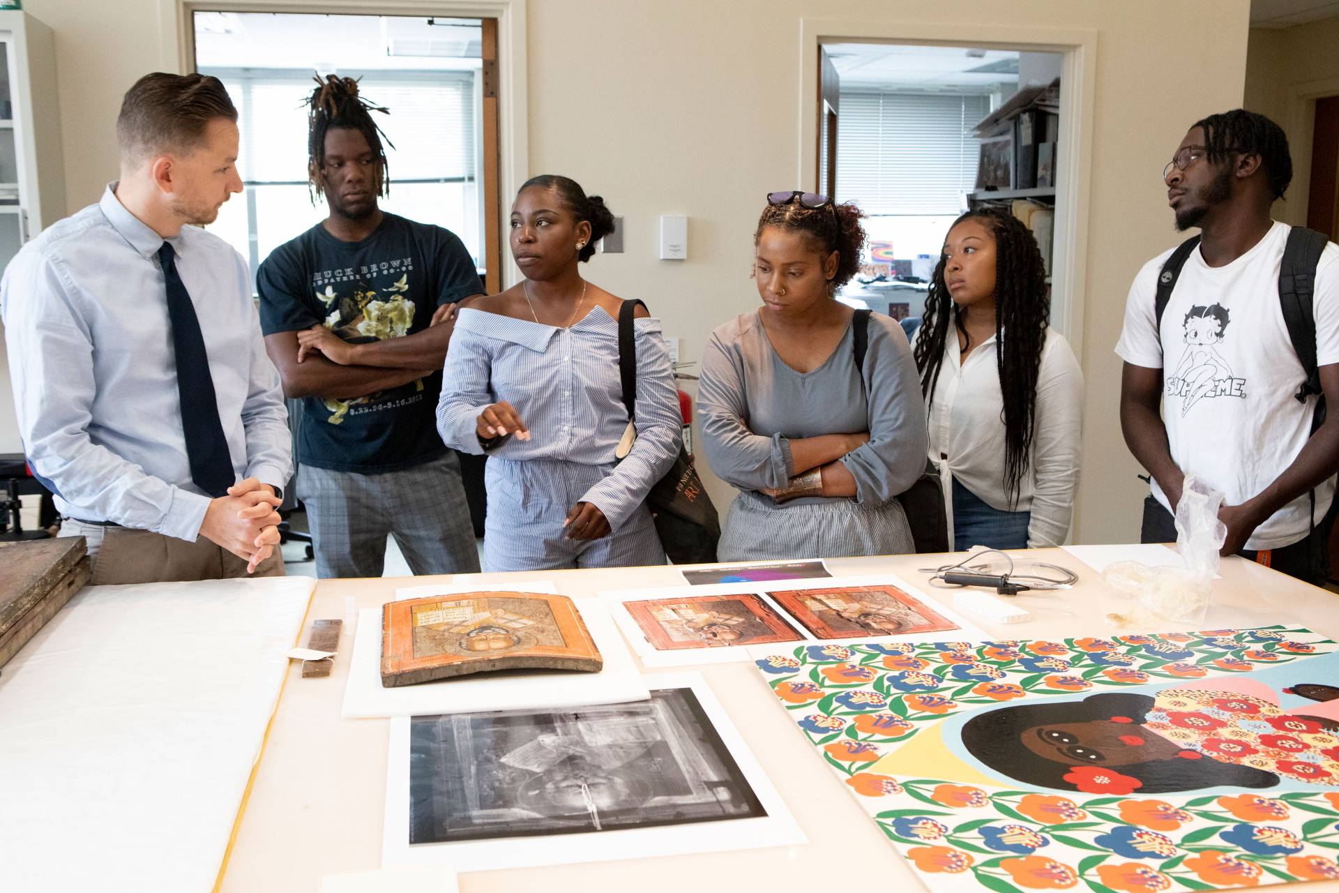 Conservator Bart Devolder discusses conservation techniques