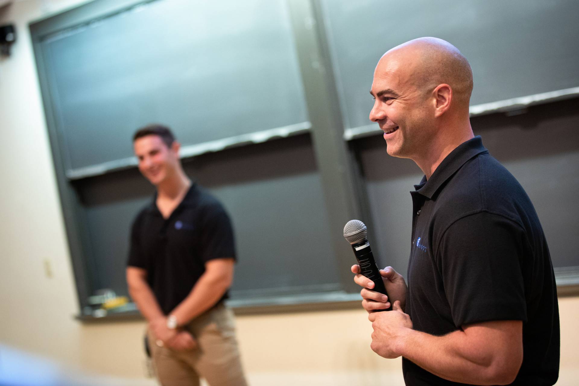 Members of Uproot presenting