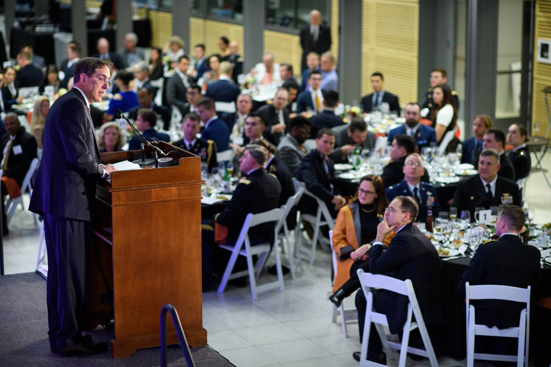 President Eisgruber addresses a crowd