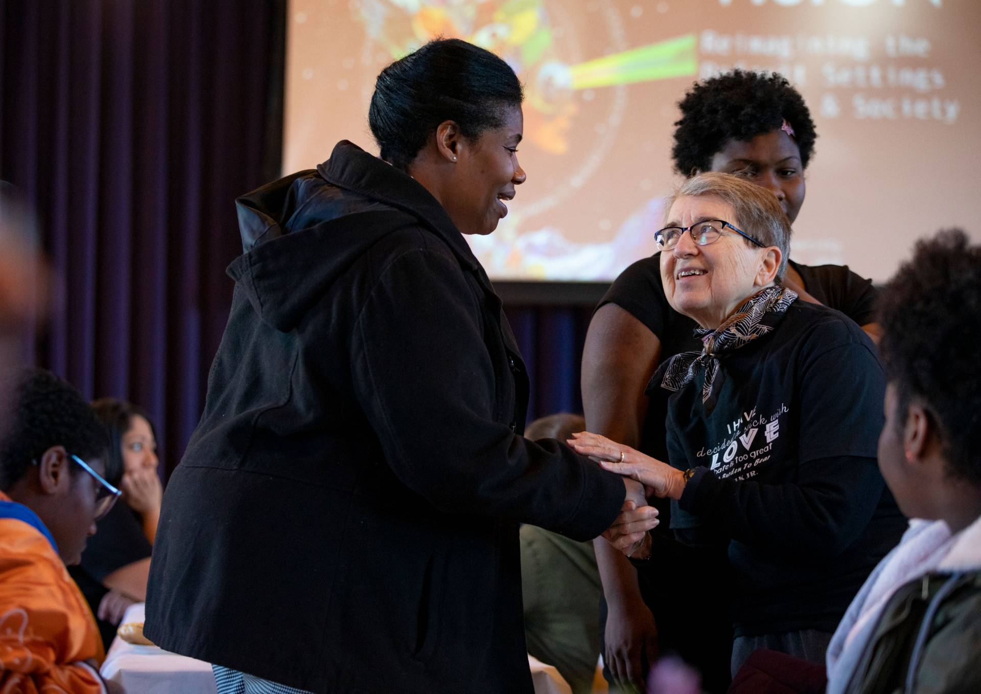 Community members at MLK Day celebration