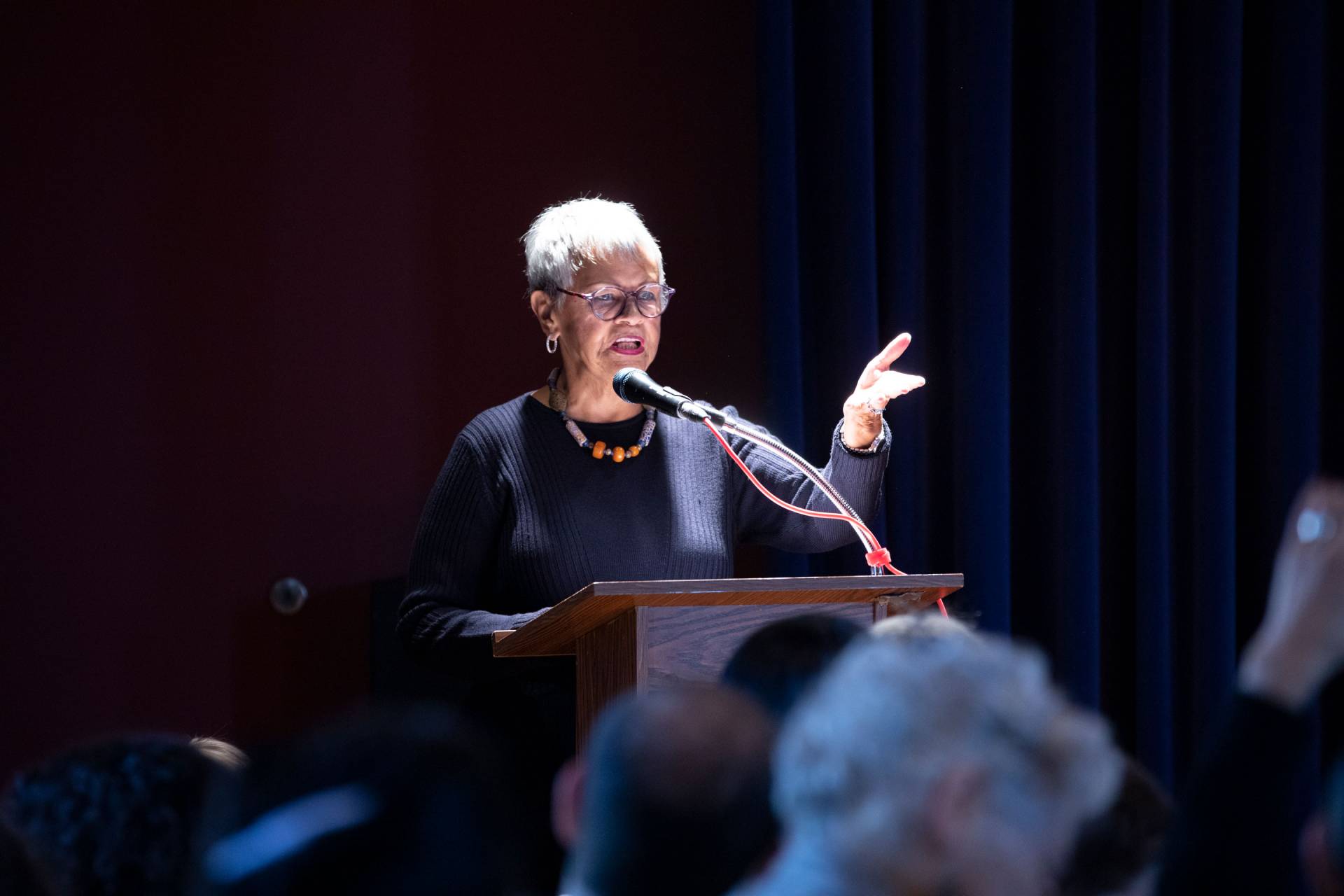 Bonnie Watson Coleman speaking at podium