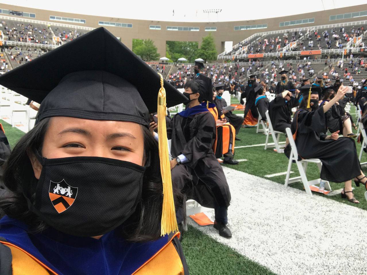 graduates at Commencement