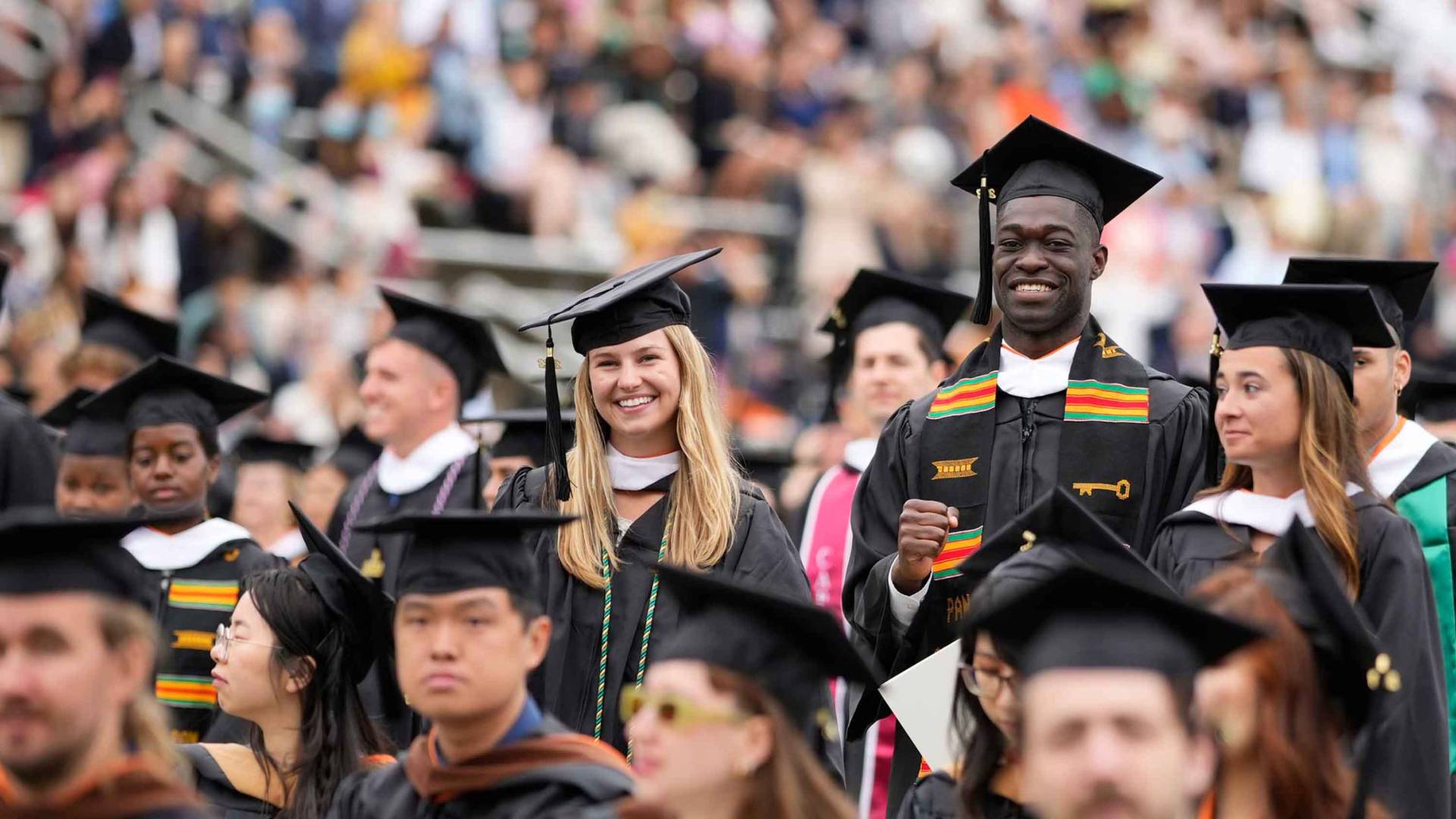 Graduates smiling