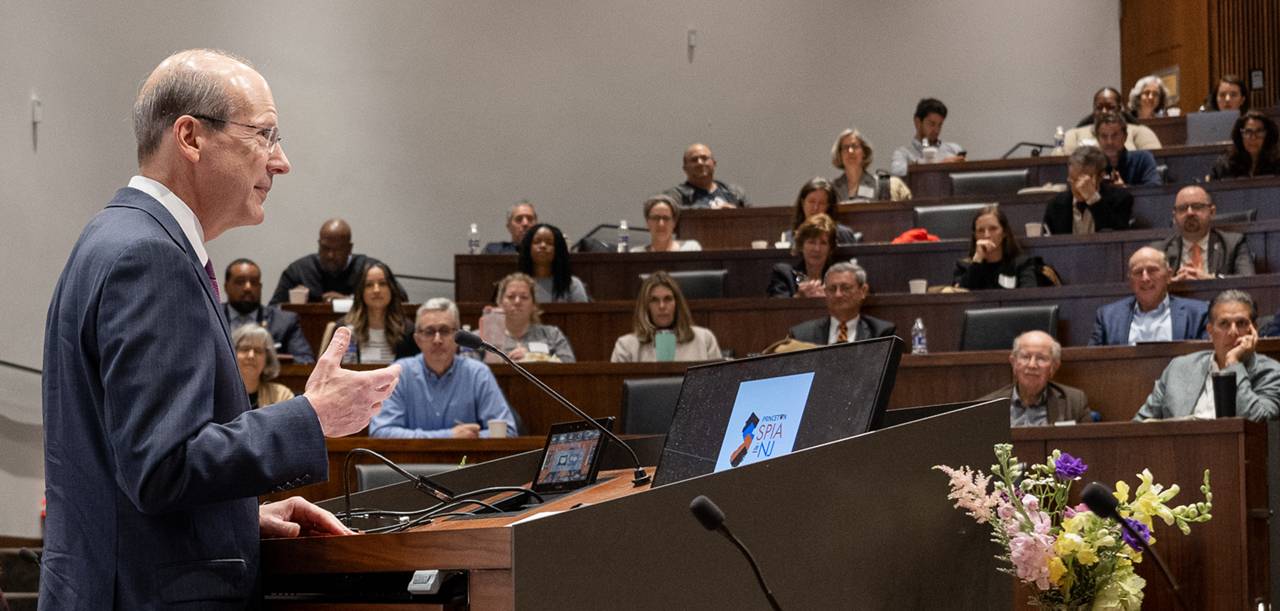 Stuart Jeff Rabner, chief justice of the New Jersey Supreme Court gives the keynote address