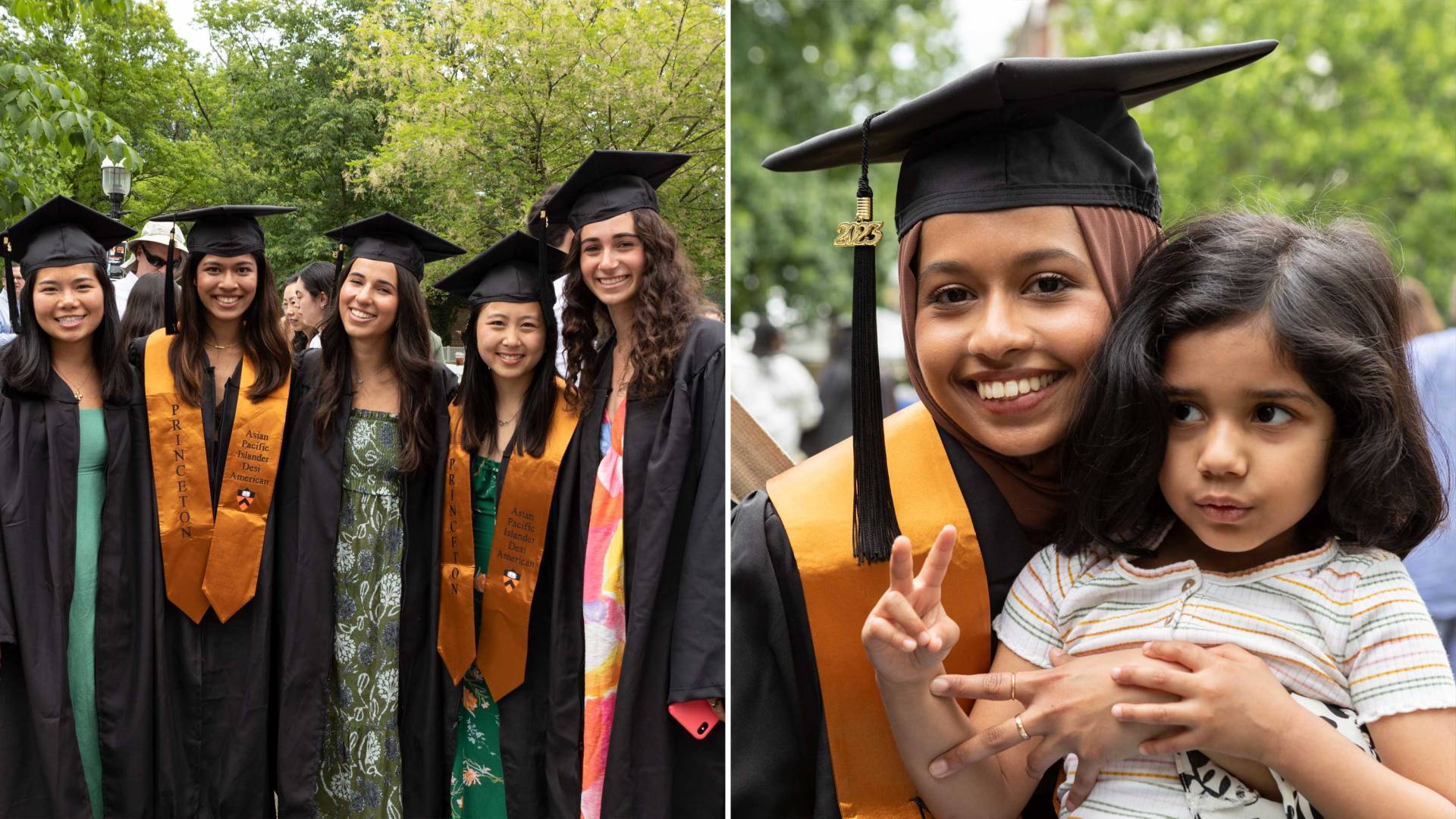 Students pose after the service