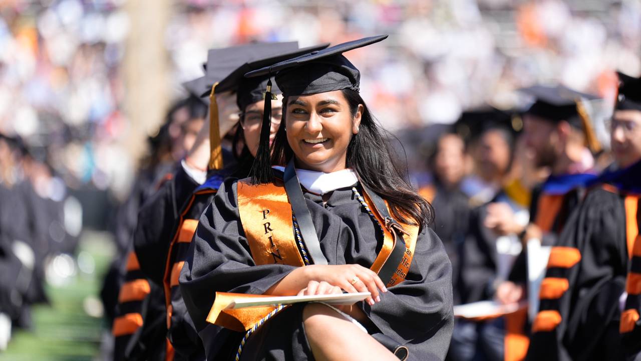 Students at the Commencement Exercises at Princeton University