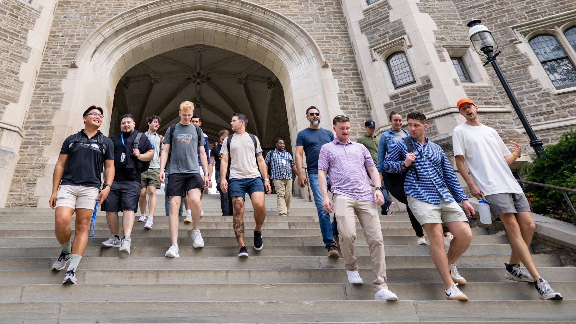 WSP-Princeton participants walk together on campus