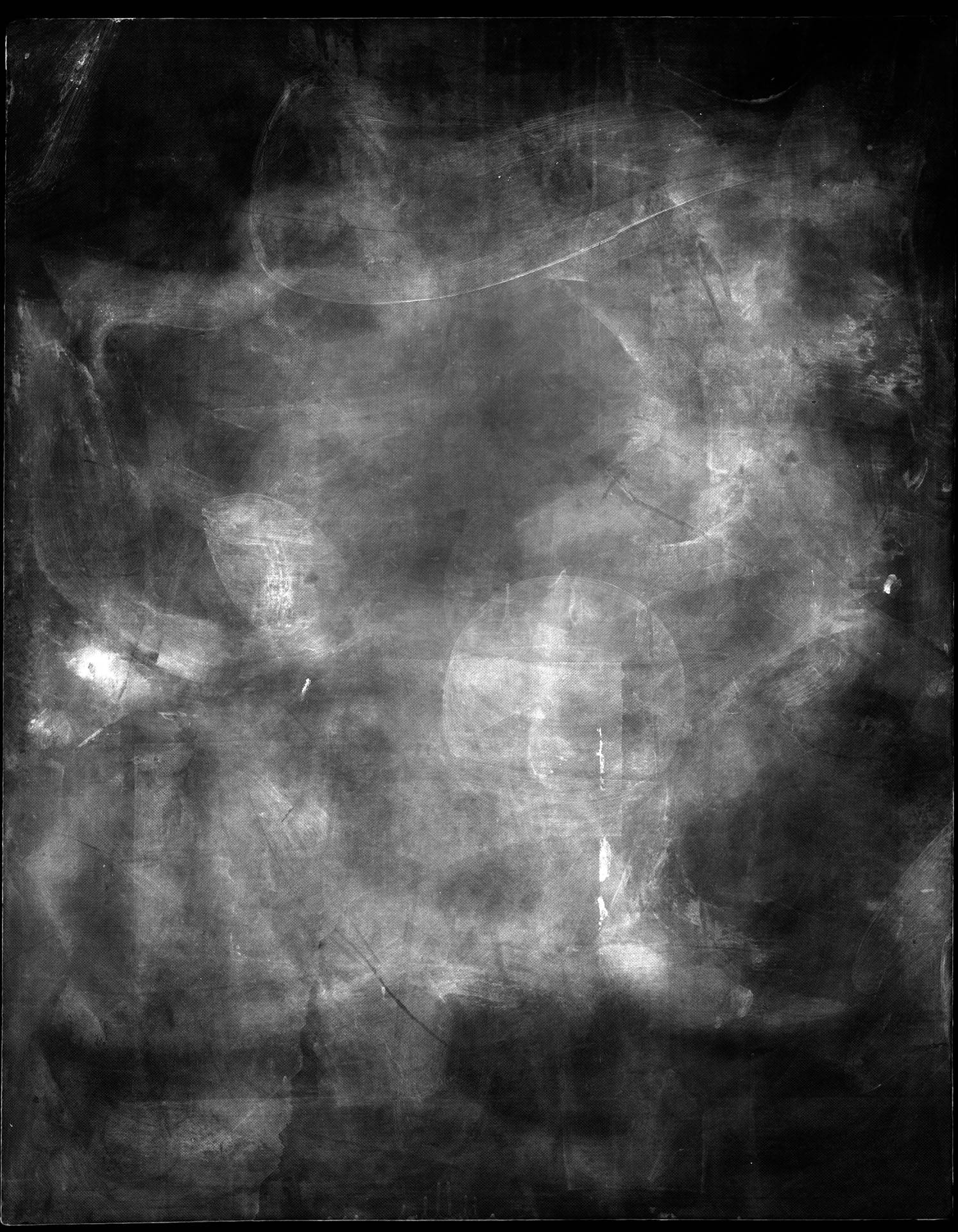 X-rays revealed a hidden painting underneath "Black Friday"