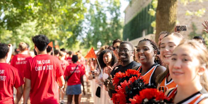 Students at opening exercises