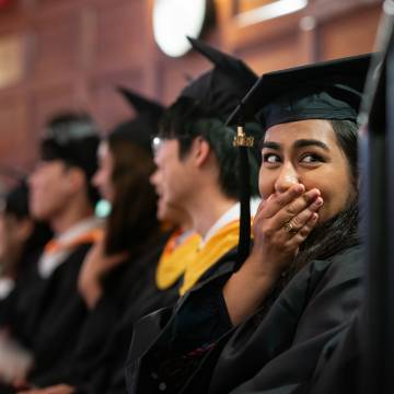 a student at graduation