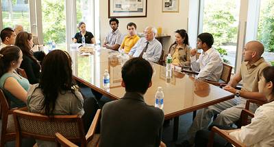 Gordon Wu leading discussion