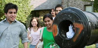 Candy hidden in a cannon