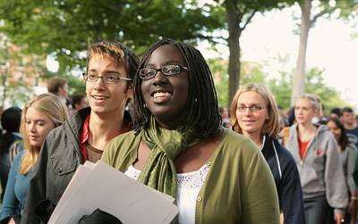 freshmen at the P-Rade