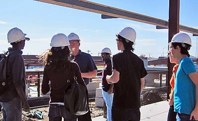 at construction site