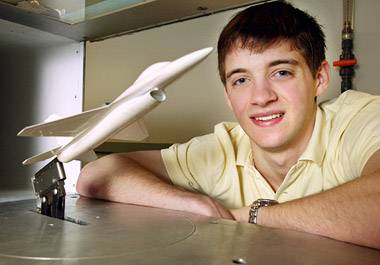 Karp with wind tunnel model