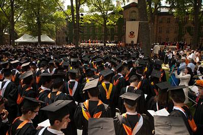 Commencement crowd shot