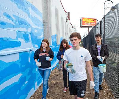 Trenton Mural students