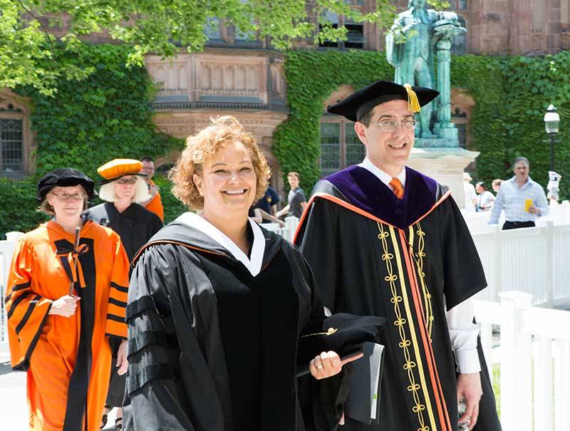 Baccalaureate 2015 Lisa Jackson with President Eisgruber