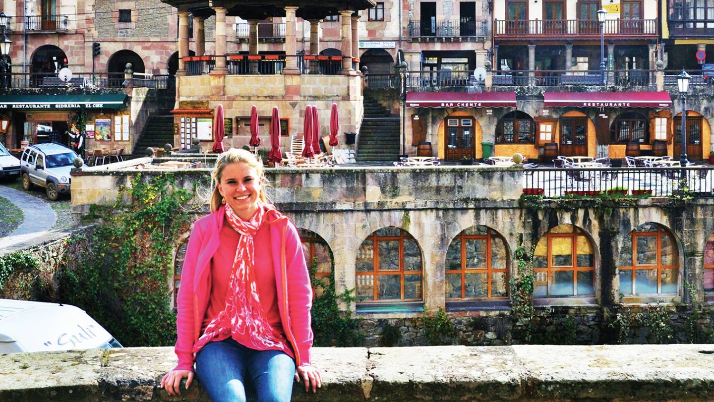 Student traveling abroad