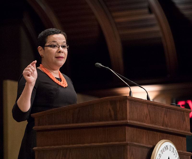 Adelante Tigres Conference: Ramona E. Romero, General Counsel, giving opening remarks
