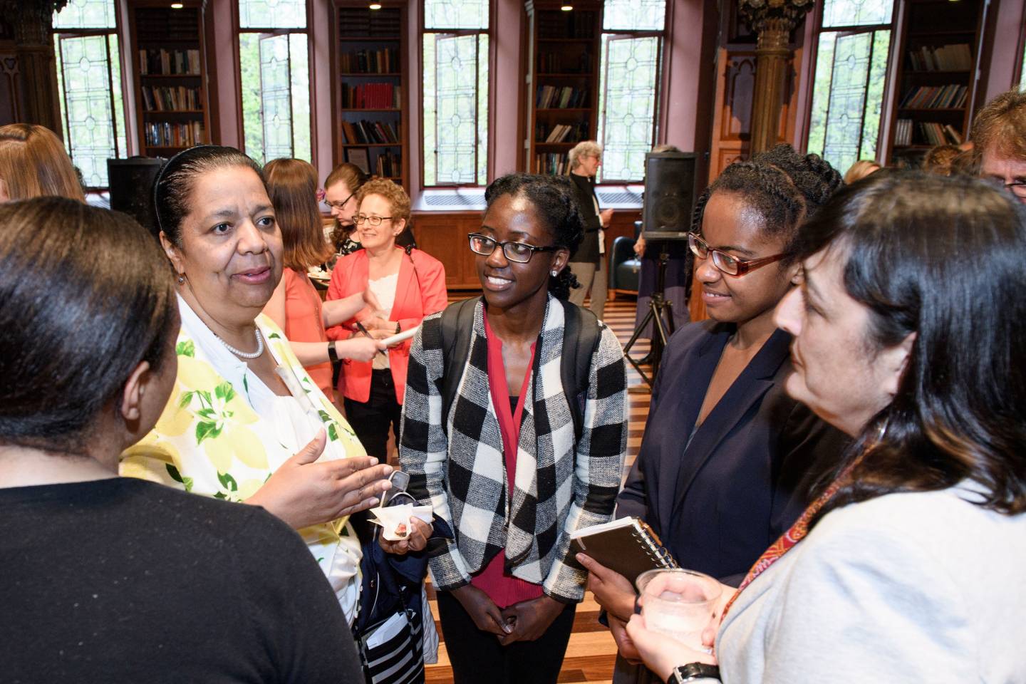 Participants at Celebrating Service talk amongst themselves