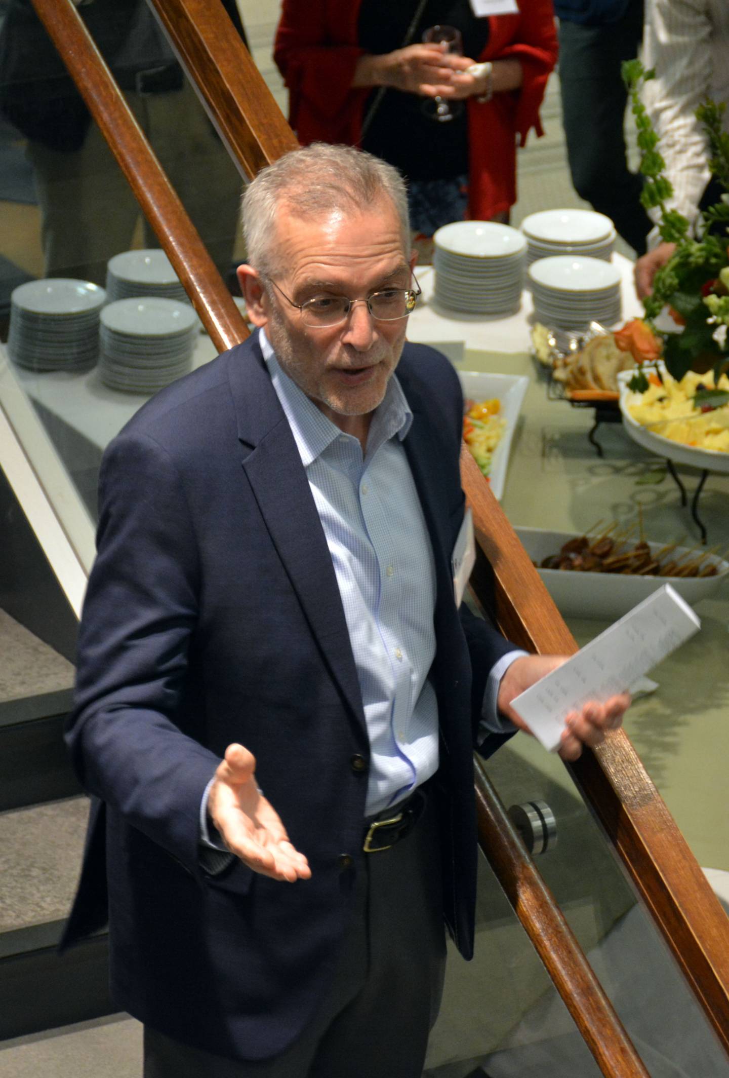 Michael Celia standing and speaking