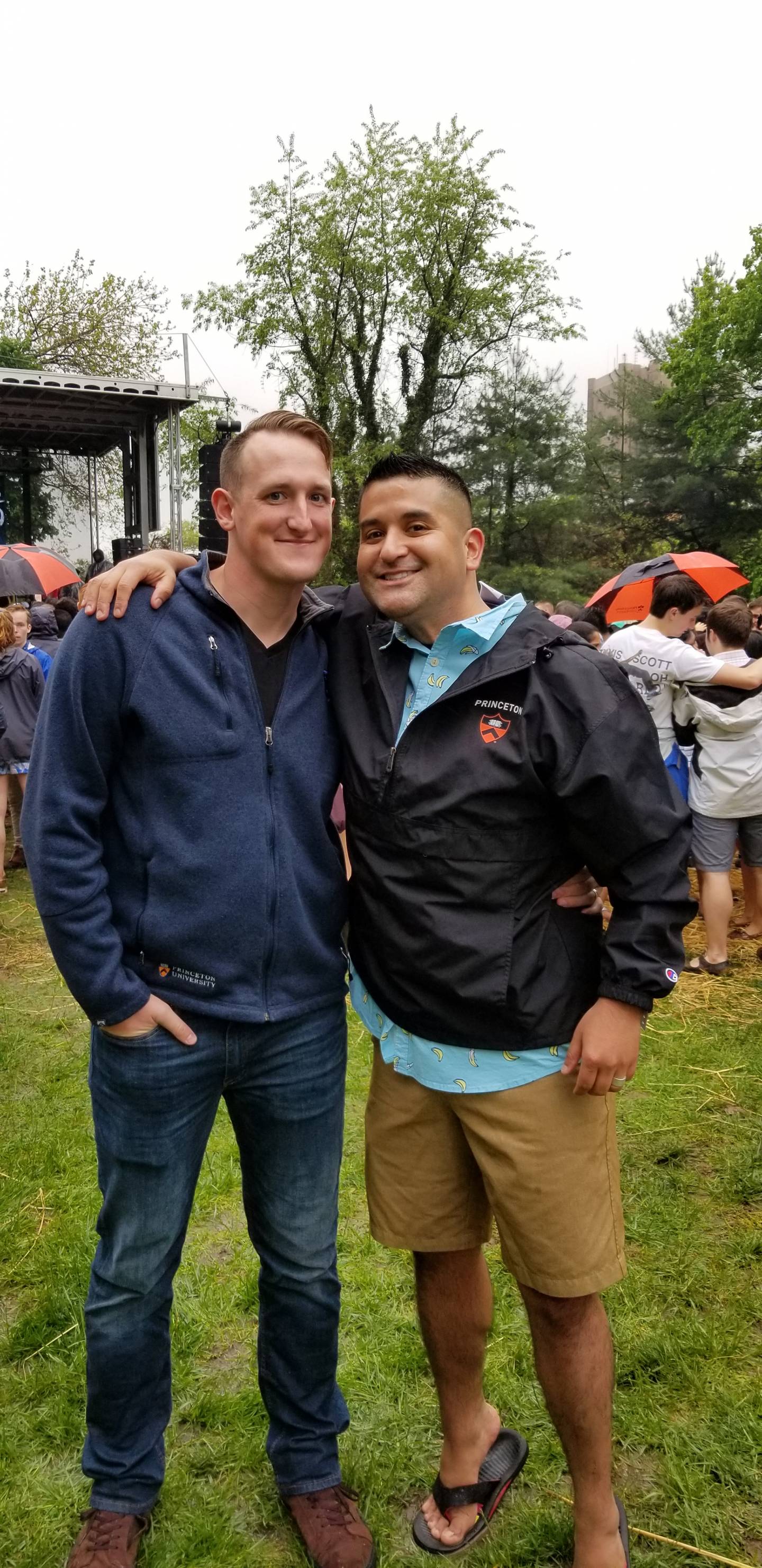 Two students on campus