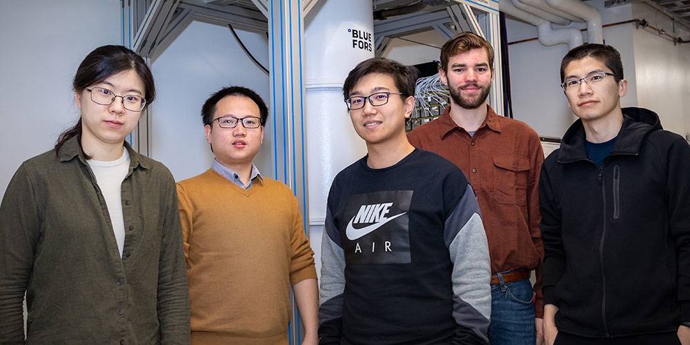 A professor and four of his collaborators