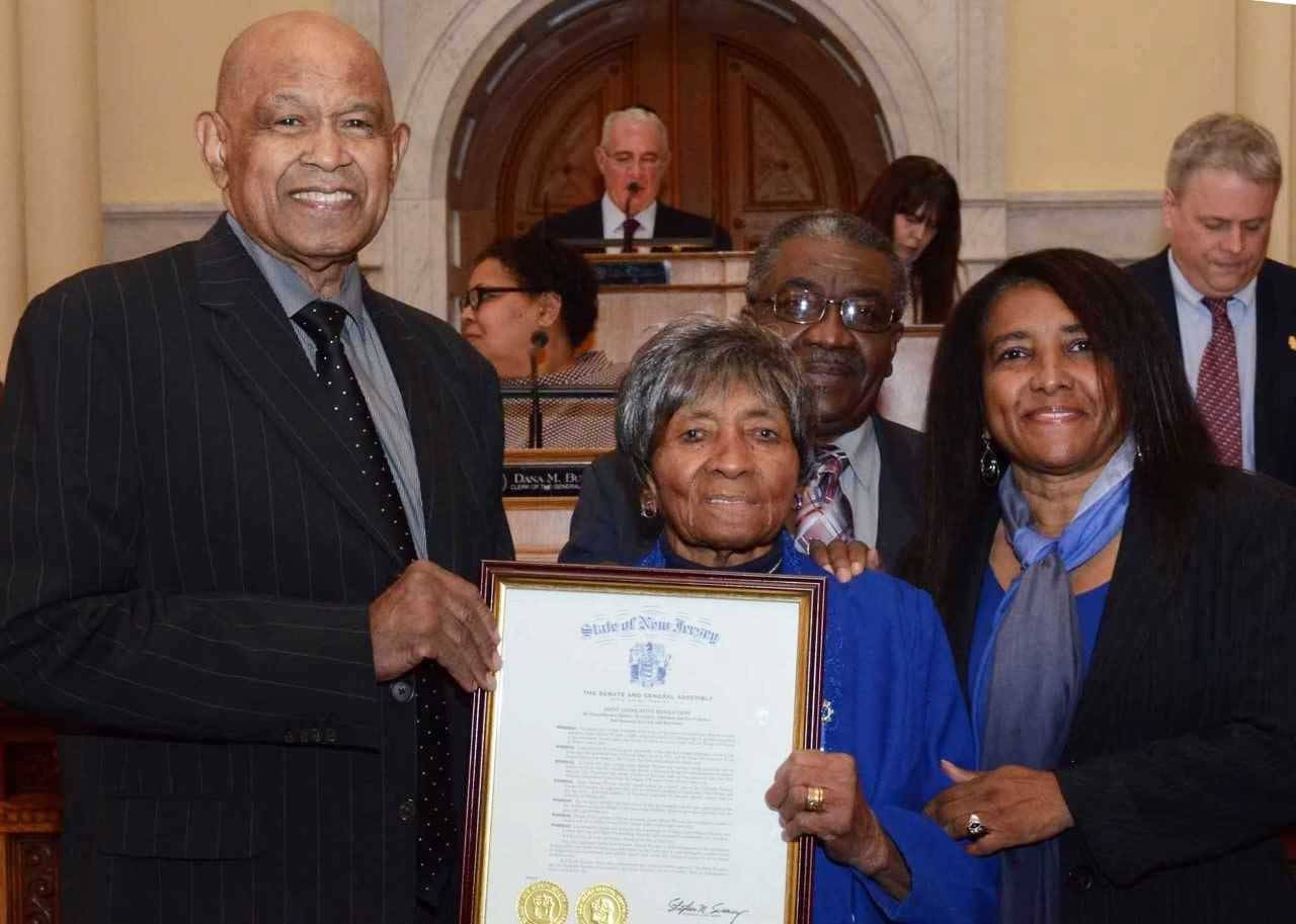 Wooten with members of NJ Legislature