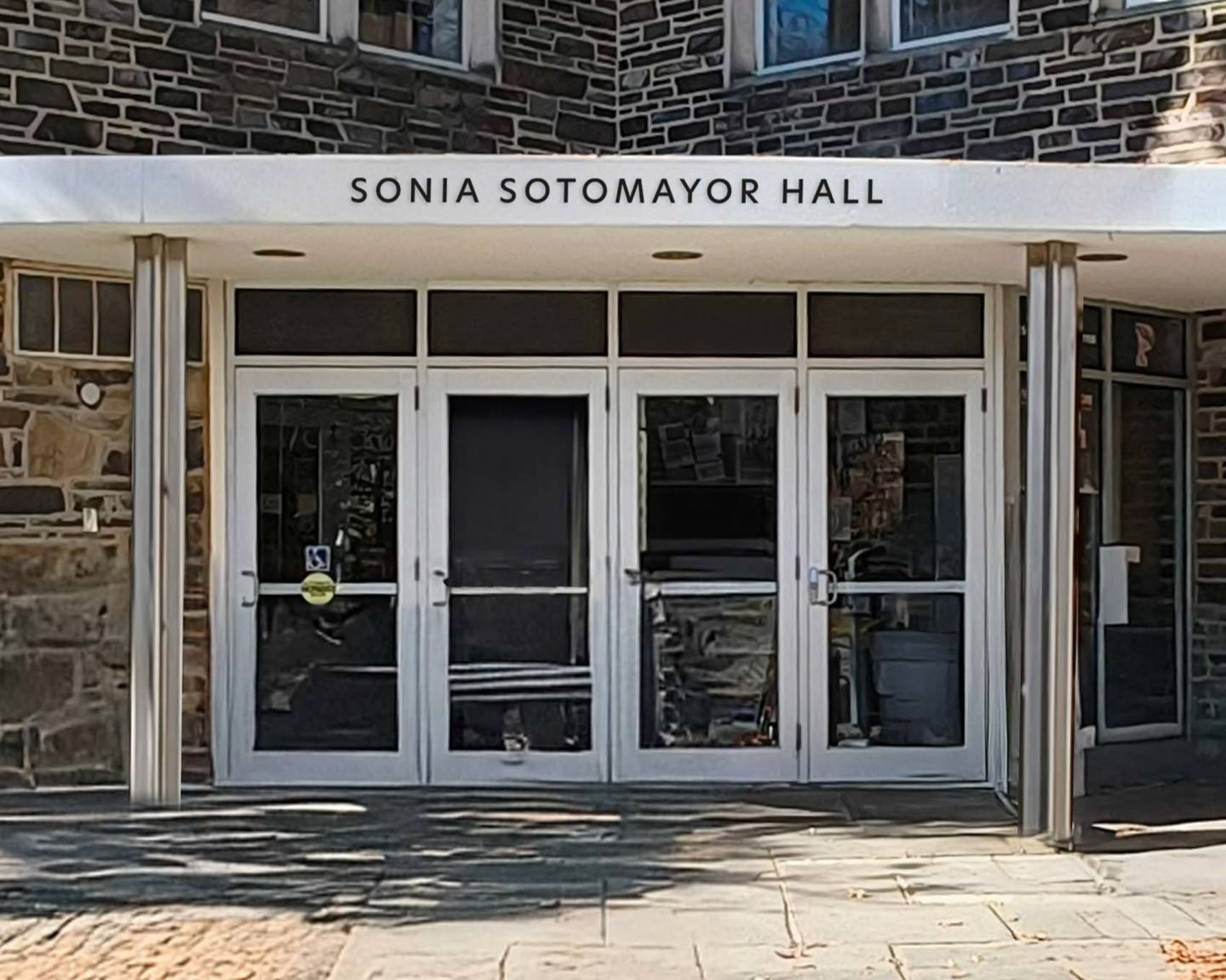 The back of 36 University Place building