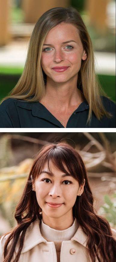 Natalie Cox and Arlene Wong