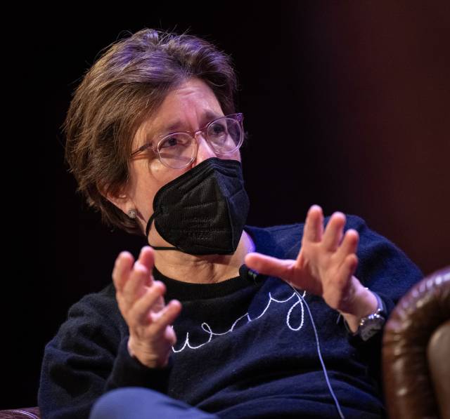 Kara Swisher on stage