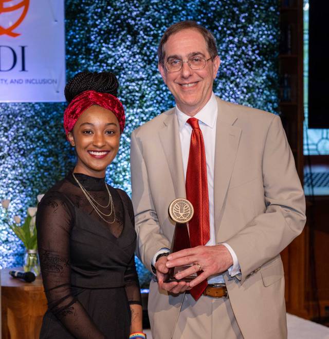 Erin Flowers and Christopher Eisgruber